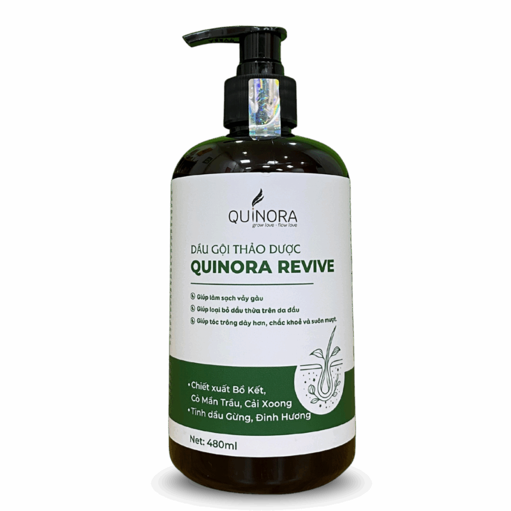 Dầu gội thảo dược Quinora Revive